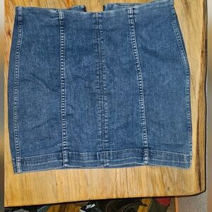 Free People Denim/Jean Skirt Size 8